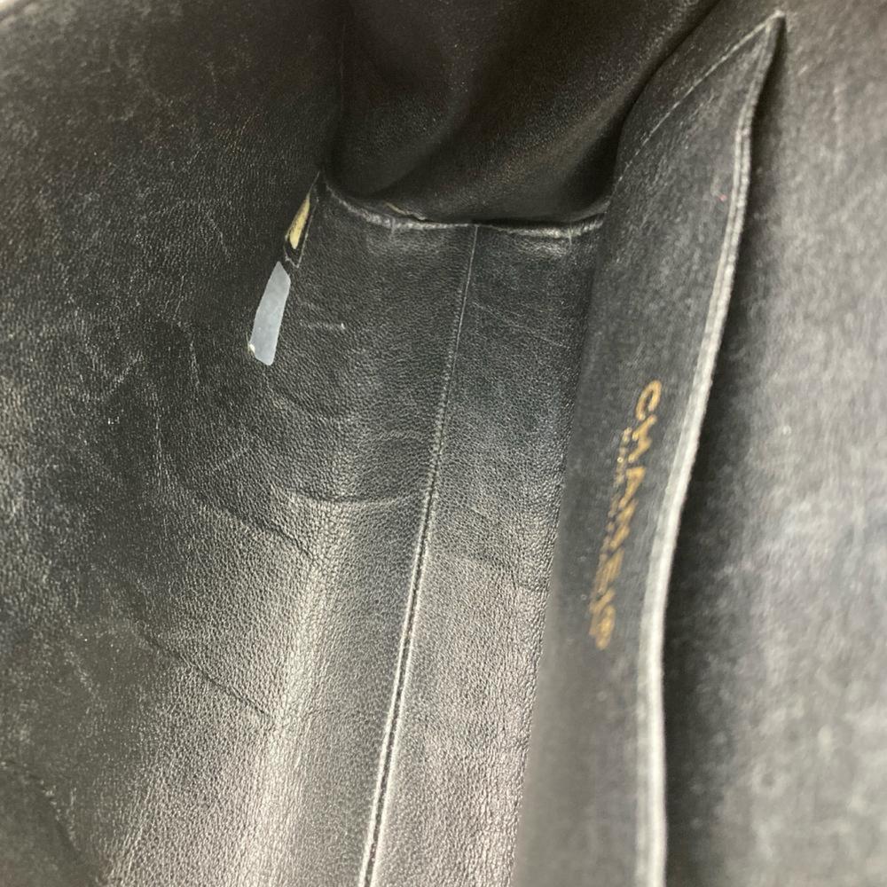 CHANEL Chocobar Shoulder Bag Lambskin Black - Picture 10 of 10